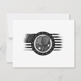 Legal Pickleball Sport USA Grunge Flag - Picklebal