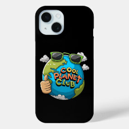 Legal Planet Club Eco iPhone 15 Caso Engraçado Ter