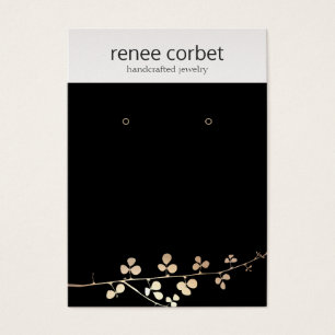 Legal ramificação Dourada do retentor preto