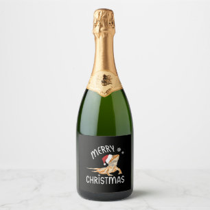 Legal réptil Lizard com chapéu de Natal
