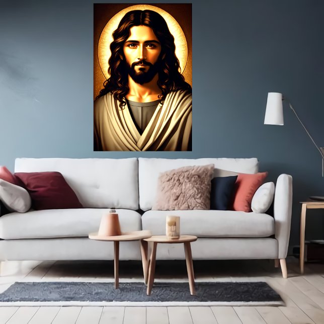 Legal retrato do Cristo de Jesus | AI Art Poster (Criador carregado)