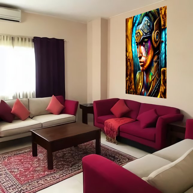 Legal retrato guerreiro | AI Art Poster (Criador carregado)