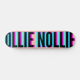 Legal Rosa claro Ollie Nollie Skateboard