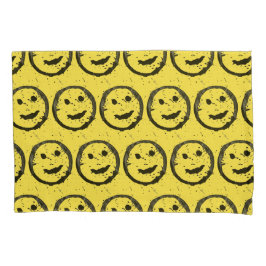 Legal Sleep Happy Smiling padrão facial amarelo