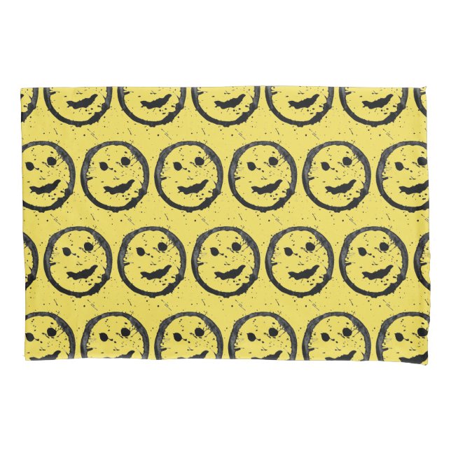Legal Sleep Happy Smiling padrão facial amarelo (Frente)