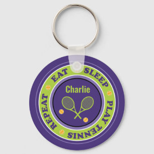 Legal slogan tênis, púrpura e chaveiro verde