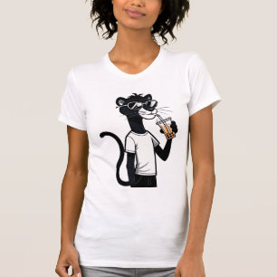 Legal Teto Gráfico de Pantera - Camisa Engraçada D