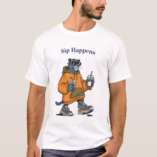 Legal Teto Gráfico de Pantera - Camisa Engraçada D