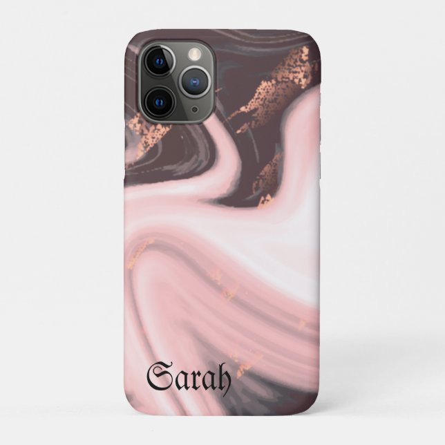 Legal Trendy Black Marble Case-Mate capas de iphon (Verso)