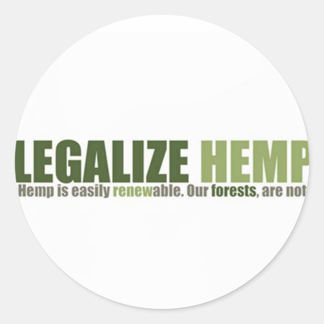 Legalize o adesivo Hemp (Frente)