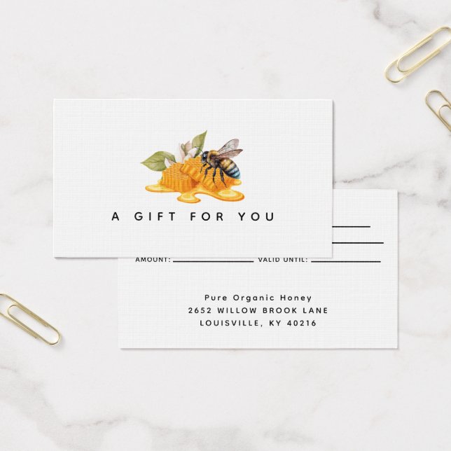 Legant Honeycombs com cartão-presente de abelha (Escritótio)