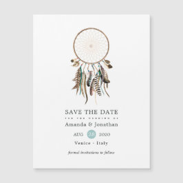 Legenda indiana Tribal Boho Casamento Salve a Data