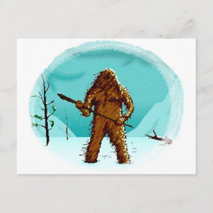 Legendário Yeti Pé Grande Presentes Cartão Postal