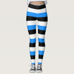 Legendas estonianas cores leggings<br><div class="desc">Eesti / Estônia Flag é colorido das mulheres por todas as leggings de impressão. Estilo escandinavo desenhou leggings femininas com riscas ousadas. Leggings de qualidade com toda a impressão da bandeira estônia. Uma das nossas extensas séries de lembranças desenhadas pela Escandinávia. Visite o nosso compro Estilo Escandinavo para ver toda...</div>