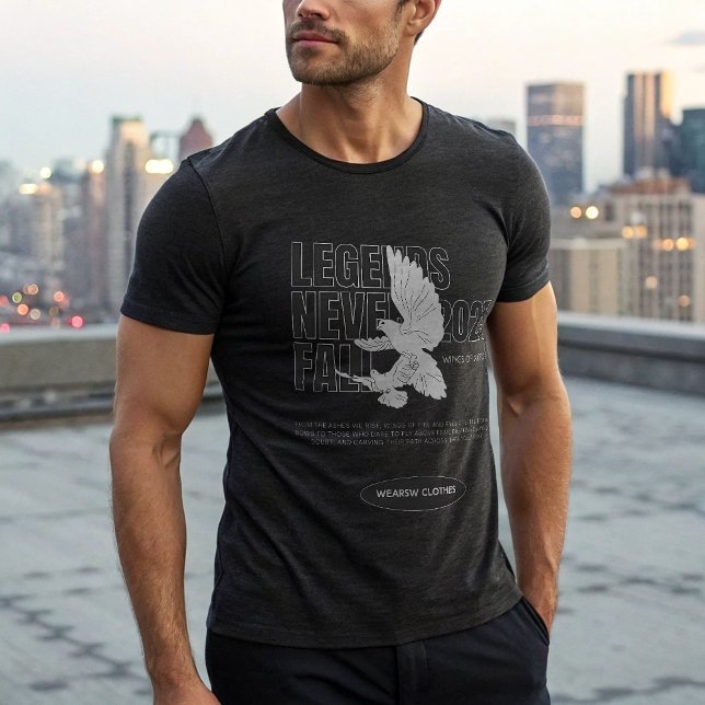 LEGENDAS NUNCA CAIR A Águia T-Shirt - Savage Motiv (Criador carregado)