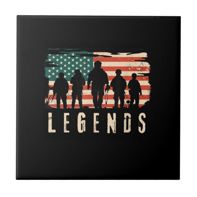 Legendas Veteran - Bandeira Americana Patriótica 4 (Frente)