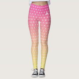 Legging 麻 の 葉 ASANOHA | Padrão KIMONO tradicional japonês