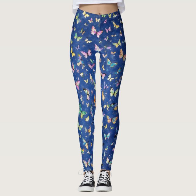 Legging 1000 Borboletas Azuis (Frente)