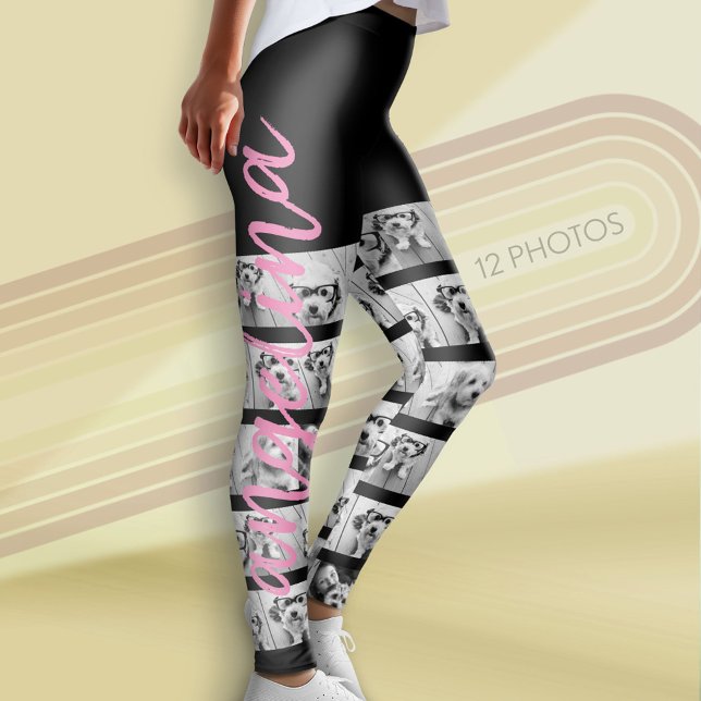 Legging 12 Fotos - Criar uma Colagem de Fotos Personalizad (Custom Photo Leggings)