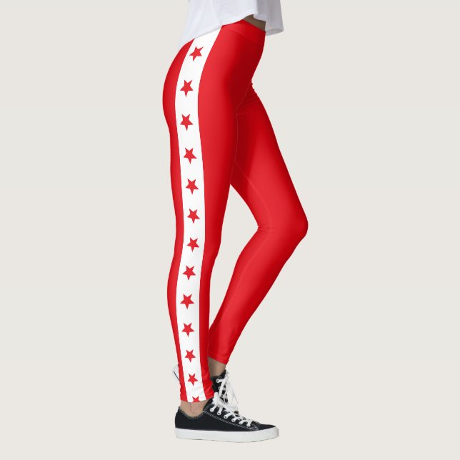 Legging 1776 USA 250th Birthday Patriotic American Flag (Direita)
