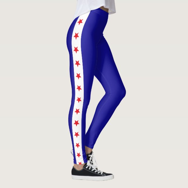 Legging 1776 USA 250th Birthday Patriotic American Flag (Direita)