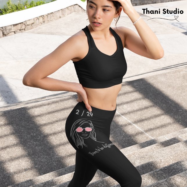 Legging 2 / 29 Nascer de ser diferente no aniversário do s (Criador carregado)