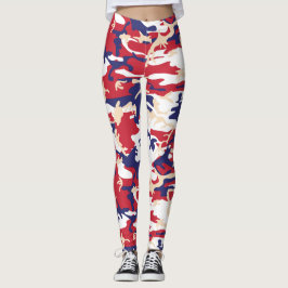 Legging 4 de Julho, Dia da Independência, Bege Camuflagem