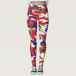 Legging 4th of July, Independence day, Camouflage Gold