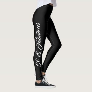 Legging 50º Aniversário do Na moda moderno Elegante Branco