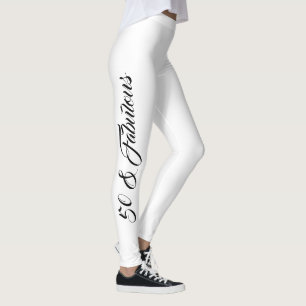 Legging 50 e Fabulosa Na moda de preto e branco