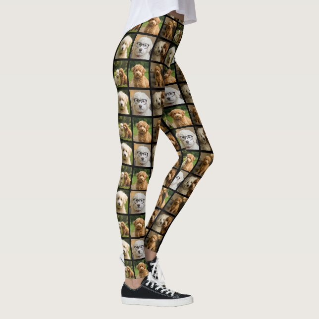 Legging 6 Modelo de Colagem Personalizada de Fotos (Direita)