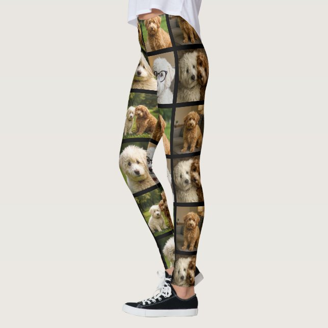 Legging 6 Modelo de Colagem Personalizada de Fotos (Esquerda)