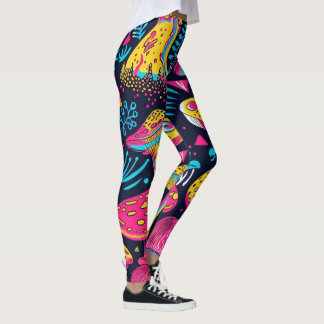 Legging 70s 60s Psicodélico Retro Hippie