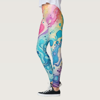 Legging 70s 60s Psicodélico Retro Hipster