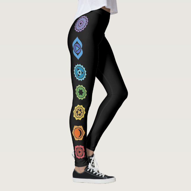 Legging 7 caneleiras de Chakra (Direita)