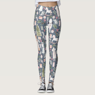 Legging A aquarela moderna do quebra-nozes