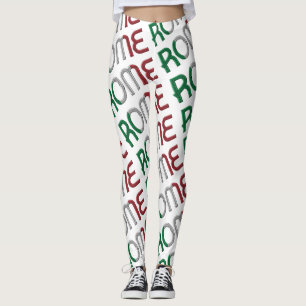Legging A bandeira italiana de Roma Italia colore o teste