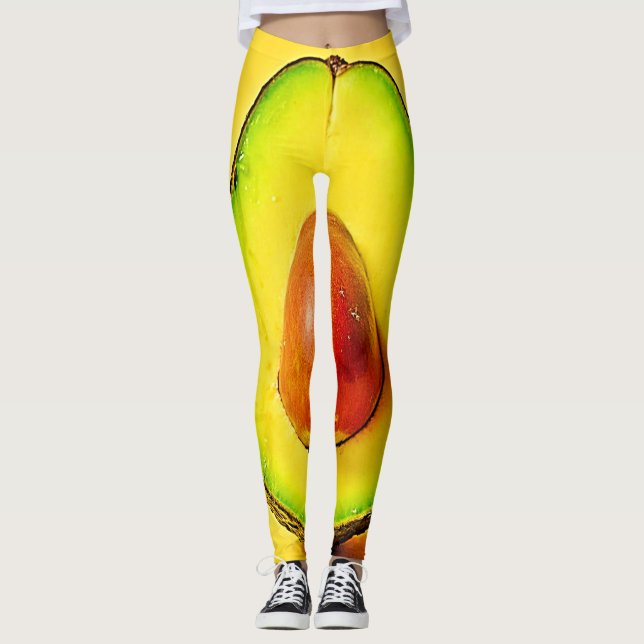 Legging A Beleza de um Design Avocado Saudável (Frente)