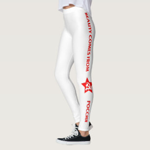 Legging A beleza vem de Rússia em caneleiras do russo