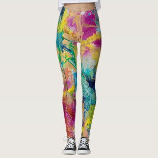 Legging "A cor caneleiras da alegria" por MaryLea Harris