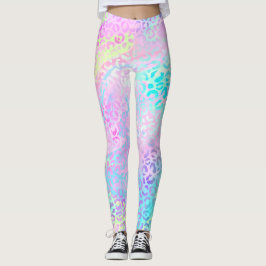 Legging A Design 10 da Série Leopardo Iridescente