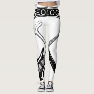 Legging A geologia balança caneleiras