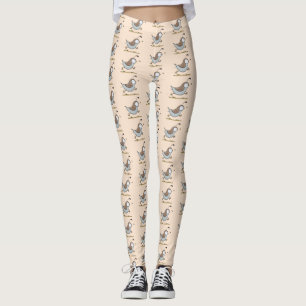 Legging A ilustração do desenho animado da codorniz cali
