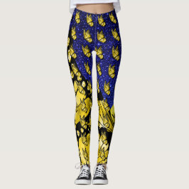 Legging A moda da Pop de borboleta social