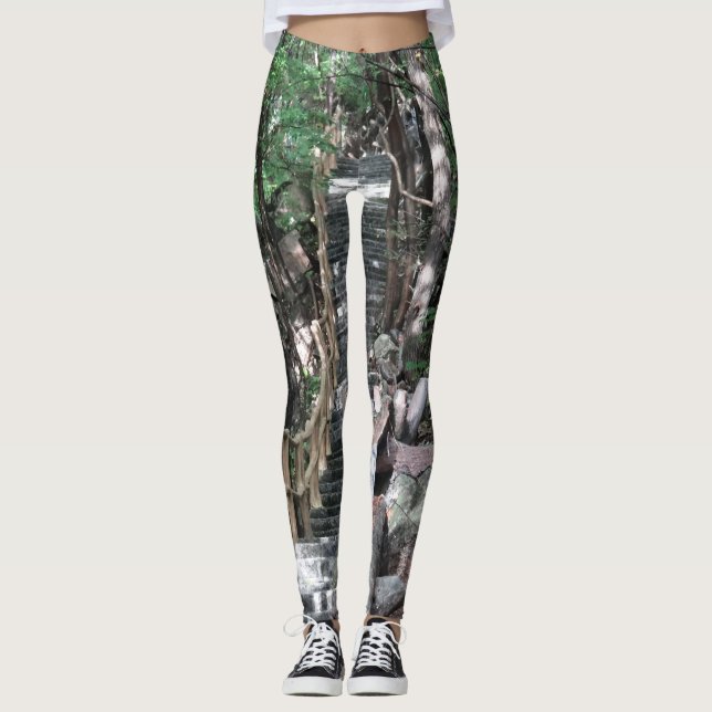 Legging A natureza ama tons naturais versáteis em (Frente)