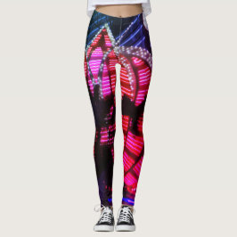 Legging A noite de Vegas ilumina caneleiras