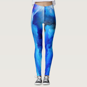 Legging A nuvem abstrato do SlipperyJoe trabalho de arte c