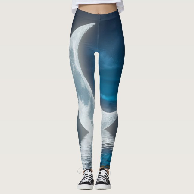 Legging A prominent crescent moon sticker (Frente)