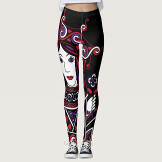 Legging A rainha celta da peça dos corações mim