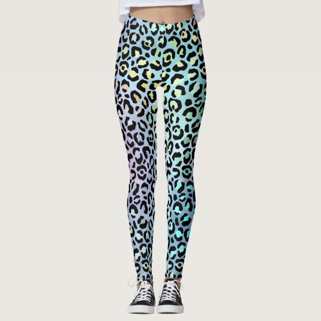 Legging A Série Leopardo Iridescente Design 8 (Frente)